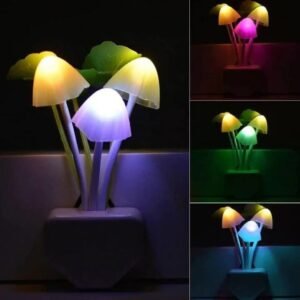 Mushroom Night Light Dusk To Dawn Sensor LED Night Lights Flower Lamp Bedroom Baby Room Lamps For Kids Gifts