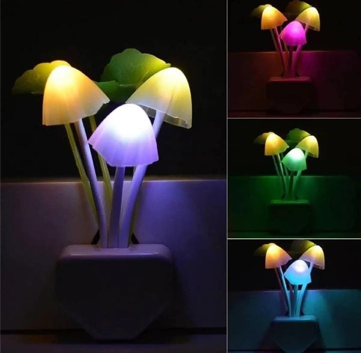 054930d3-b605-441b-80e6-d40d98c72065.jpeg Mushroom Night Light Dusk To Dawn Sensor LED Night Lights Flower Lamp Bedroom Baby Room Lamps For Kids Gifts - Image 1