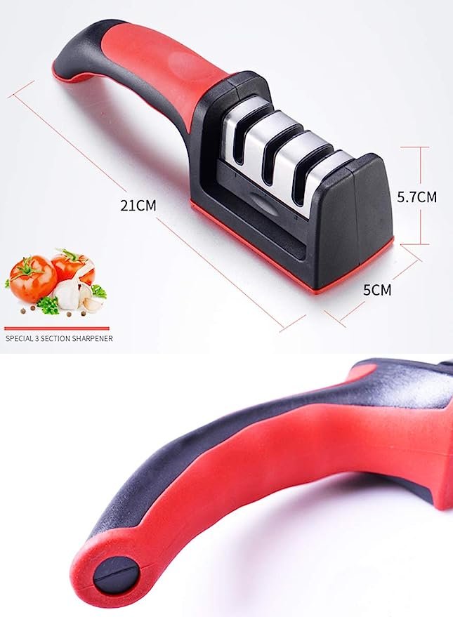 3-in-1 Knife Sharpener Set with Ceramic Peeler – Premium Kitchen Tool in Pakistan - Image 3