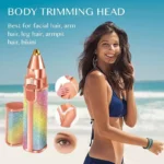 2 in 1 Eyebrow Trimmer | Rechargeable Ladies Eyebrow & Nose Hair Shaver – Portable Facial Hair Remover for Women in Pakistan - Image 9