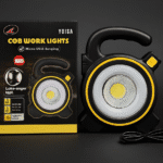 COB LED Work Light JY-819A – Rechargeable Portable Torch with Micro USB Charging, Ultra-Bright Illumination & Durable Design for Home, Car & Outdoor Use