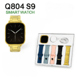 Q804 Imran Khan New Model Watch – Golden Color with 7 Straps & Original Metal Strap - Image 3
