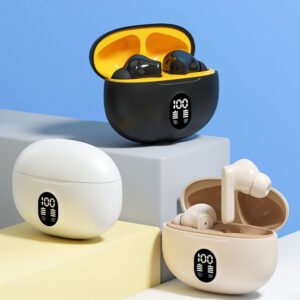 Stereo Wireless Earphones 895B – Bluetooth v5.4, Premium Deep Bass, Waterproof, Dustproof, LCD Display, Long Battery Life