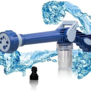 Jet Water Canon 8 In 1 Turbo Water Spray – For Car & Bike Washing, Gardening - Best Quality Water Spray ( Random Color )