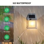 Solar Tungsten Filament Lamp Outdoor Waterproof Intelligent Induction Wall Lamp Courtyard Garden Villa Lighting - Image 2