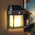 Solar Tungsten Filament Lamp Outdoor Waterproof Intelligent Induction Wall Lamp Courtyard Garden Villa Lighting - Image 4