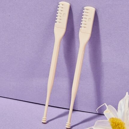 Pack of 2 Double-Sided Manual Nose Hair Trimmers – Safe & Painless Grooming Tool for Men & Women