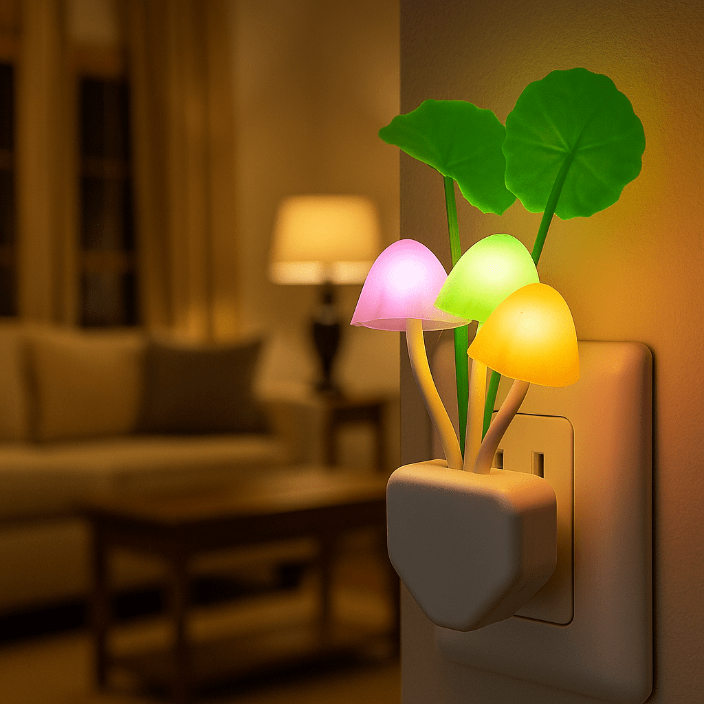 imgi_66_74fbbe380ef403cd8500b5a57638d088.png Mushroom Night Light Dusk To Dawn Sensor LED Night Lights Flower Lamp Bedroom Baby Room Lamps For Kids Gifts - Image 4