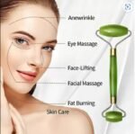 Flawless Jade Roller With Stone (marble) | Facial Roller & Gua Sha Set - Marble Stone Massage Tool