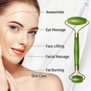 Flawless Jade Roller With Stone (marble) | Facial Roller & Gua Sha Set - Marble Stone Massage Tool