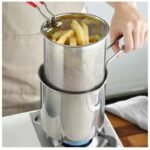 Stainless Steel Deep Fryer Pot with Strainer – Heavy-Duty Frying Pan for Home Kitchen Use – 1200ML Oil Capacity - Image 10
