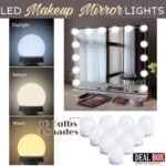 Vanity Mirror Lights - USB Vanity Lights Makeup Lighting 10 Dimmable Light Bulbs - Hollywood Style LED Vanity Mirror Lights Kit for Makeup - Table Bathroom Dressing Room - Image 5