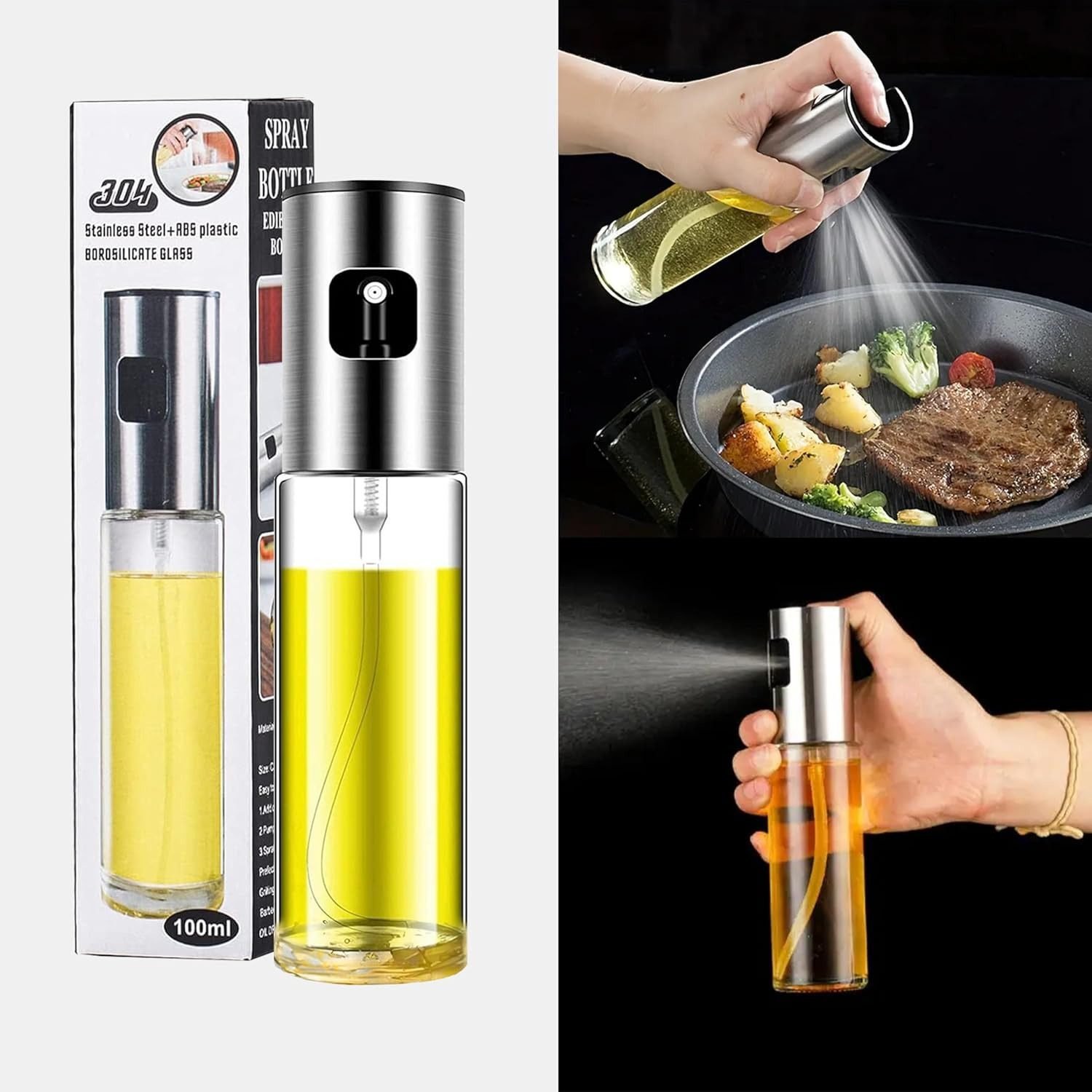 2025_09_imgi_85_819pHFFDojL._AC_SL1500_ Cooking Oil Sprayer – Glass Oil Spray Bottle for Kitchen, BBQ, Baking, Grilling, Vinegar & Sauce - Image 3