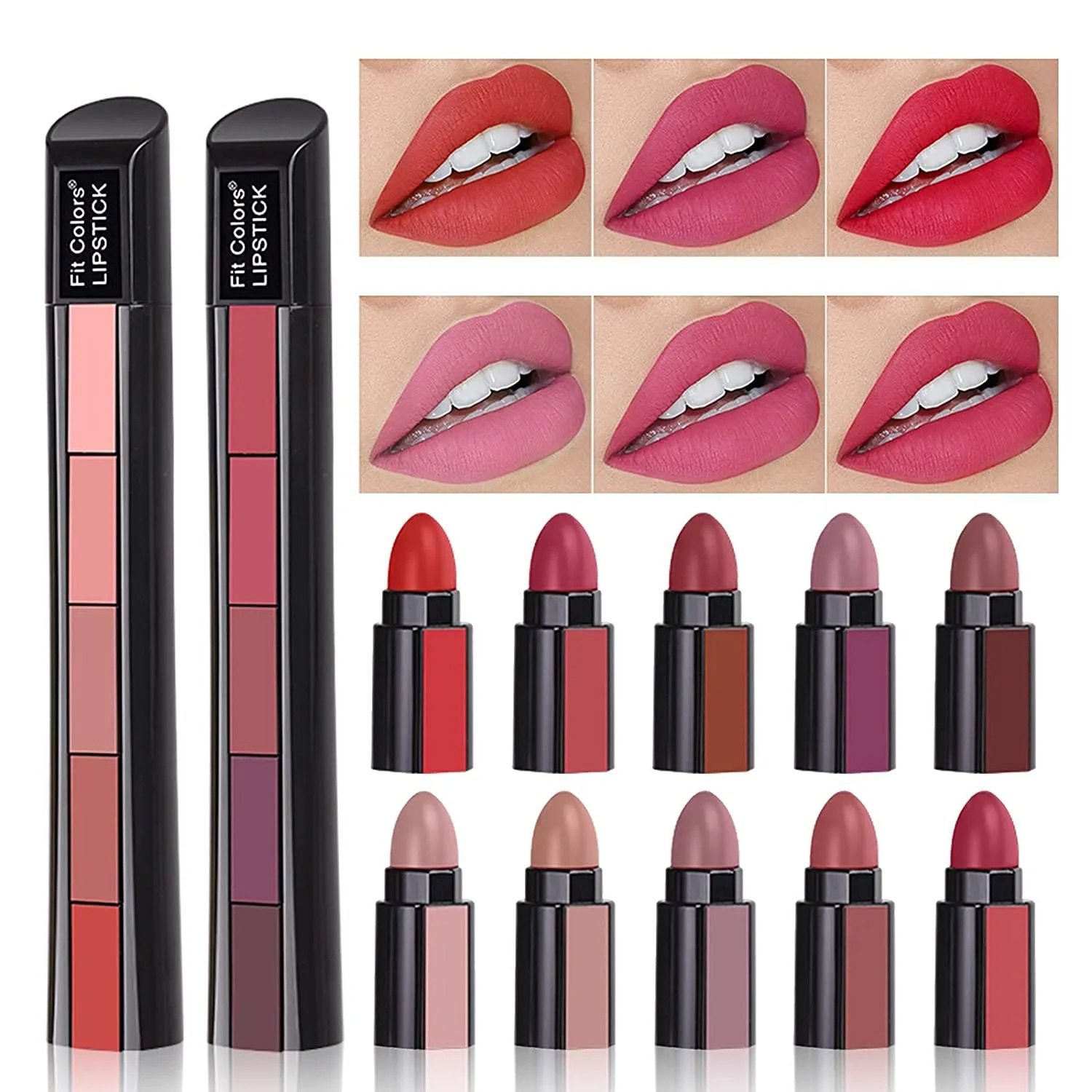 5 In 1 Huda Beauty Lipstick – Cream Based Velvet Matte With Bold Coverage Lipstick For Stylish Makeup Look - Image 3
