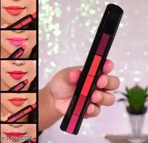 5 In 1 Huda Beauty Lipstick – Cream Based Velvet Matte With Bold Coverage Lipstick For Stylish Makeup Look - Image 4