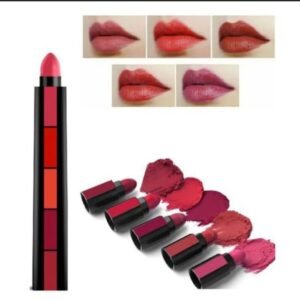 5 In 1 Huda Beauty Lipstick – Cream Based Velvet Matte With Bold Coverage Lipstick For Stylish Makeup Look